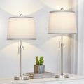 Adjustable Height Table Lamp for Bedroom