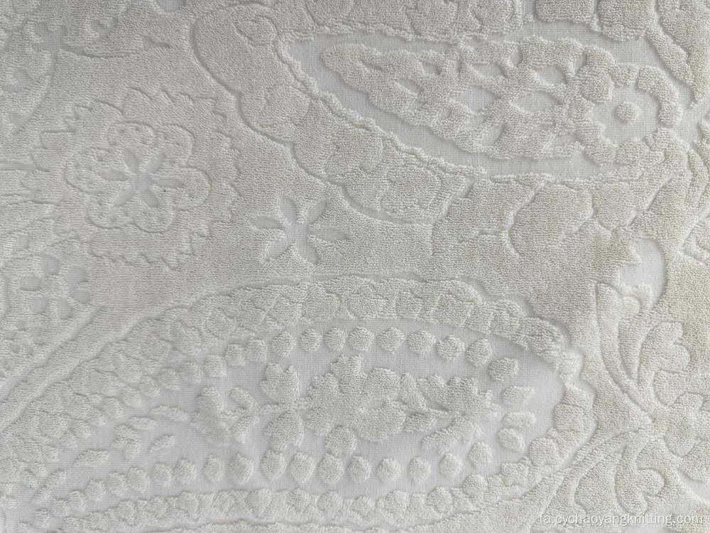 پارچه حوله پلی استر چاپی سفید