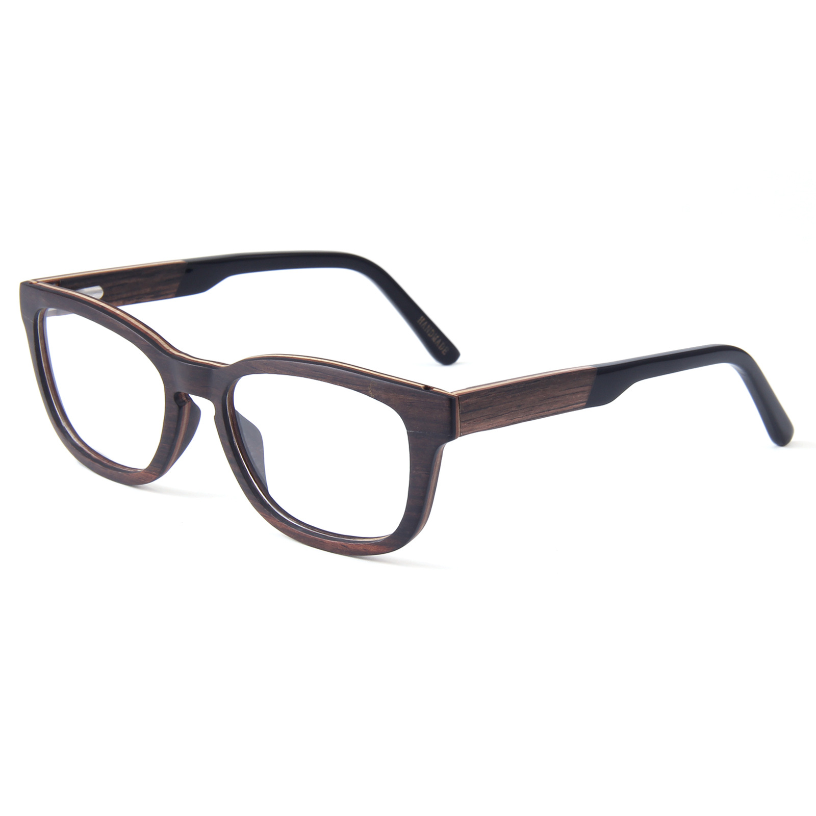 Vintage Square Wooden Eyeglass Frames