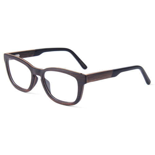 Vintage Square Wooden Eyeglass Frames