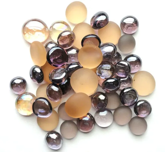 Glass Gems Flat Glass Beads For Home Decoration