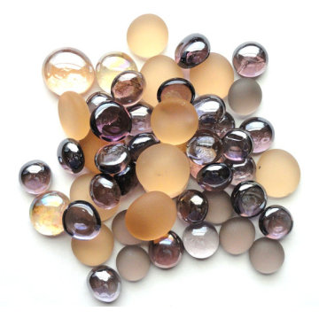 Glass Gems Flat Glass Beads For Home Decoration