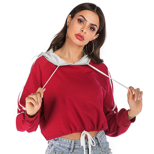 Drawstring Long Sleeve Hoodie