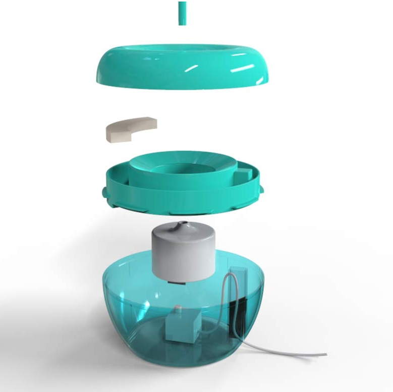 Patented 5-Layer Filtration Pet fountain