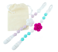 BPA Flower Silicone Pitifier Baby Clip