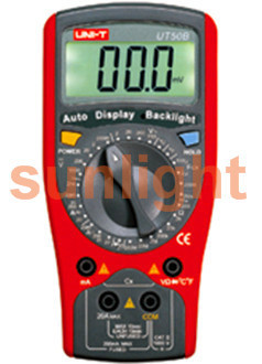 Economical Portable Digital Multimeter, AC/DC/Resistance/Capacitance/Temperature UT50B