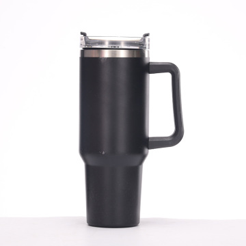 Edelstahl 40 Unzen Vakuum isoliertes Becher mit Griff - Klassisches Design