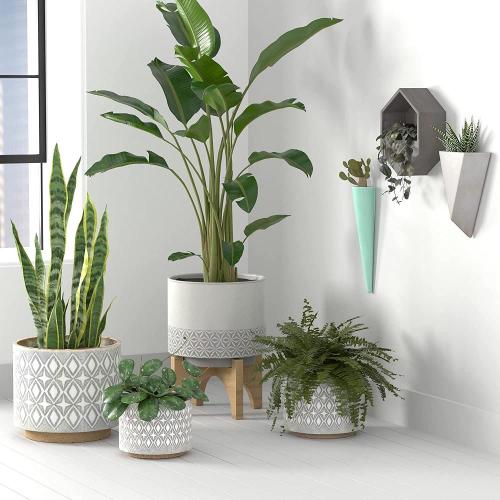  Ceramic Pots for Plants Rivet Geometric Ceramic Planter Pot Manufactory