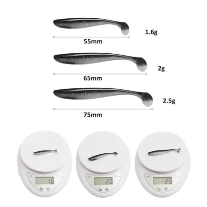 RUNTOO Plastic Fishing Lure Rubber Bionic Fishlike Soft Bait Shad Baits