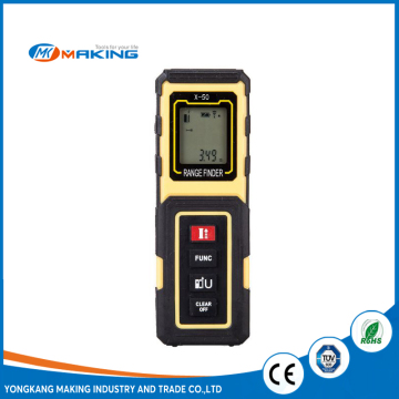 CE GS cetificate digitaltape measure 50m X-50 yellow