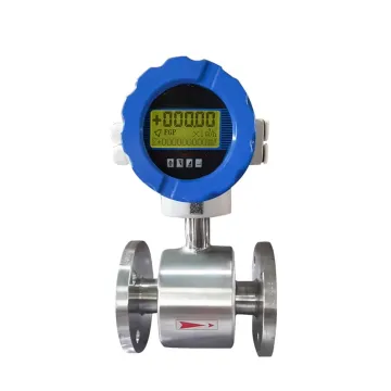 SS304 High Pressure Digital Liquid Control Electromagnetic Flow Meter Water Magnetic Flowmeter