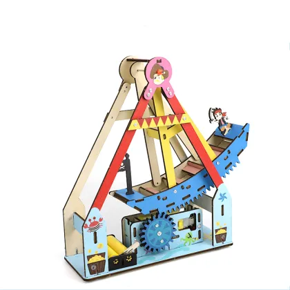 GoldMoc Viking Longship Building Blocks - Viking Pirate Ship Toy Boat Ship Model Educational Kids Toy