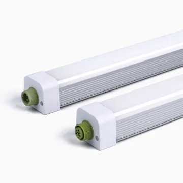 Commercial IP65 Mini Tri-Proof Light - No Flicker Aluminum Housing PC Cover (30W/40W/60W Linkable)