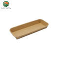 Kraft Paper Salad Disposable Food Carton Picnic Packaging