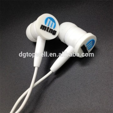 Custom soft pvc earbuds earphones