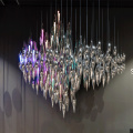 Creative colorful restaurant crystal luxury chandelier light