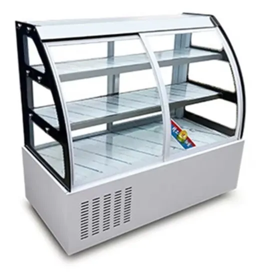 Commercial Refrigerated Floor Style Round Arc Display Cabinet Single-Temperature Fan Cooling System Cake Display Cabinet