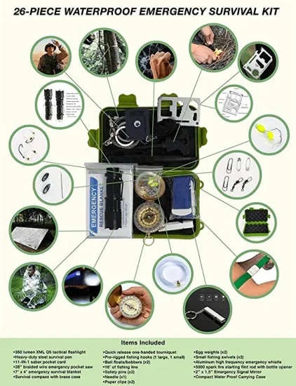 OEM Survival fishing emergency backpack kit hurricane