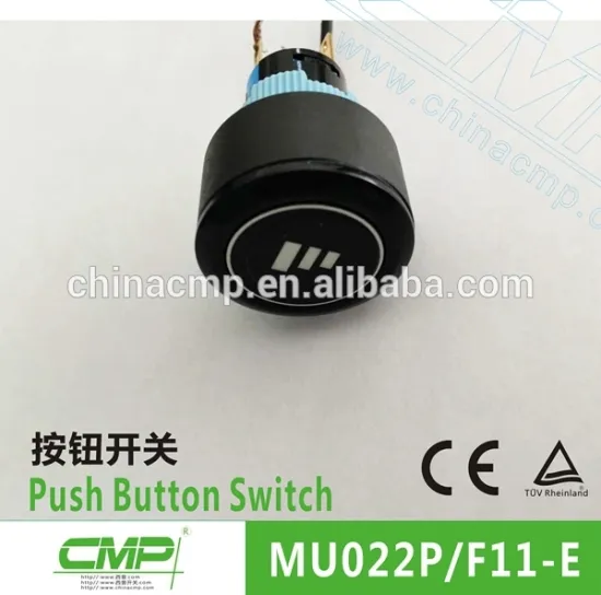 Plastic diameter 22mm waterproof ip67 led light illuminated pushbutton switch