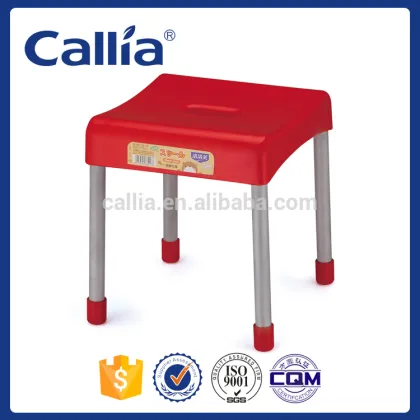 2016 colorful plastic bar stool steel stool small plastic stool