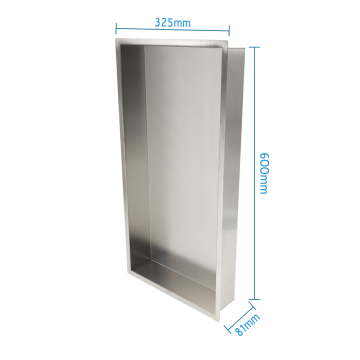 Customizable 304 Stainless Steel Shower Wall Niche: Anti-Rust, Waterproof, and Square Design for Bathroom