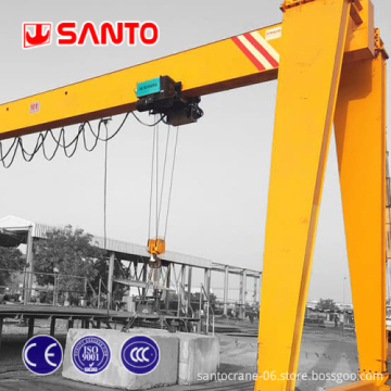 High Quality 30 Ton Electric Motor Drive Gantry Crane 