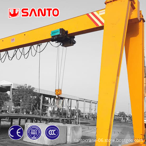 High Quality 30 Ton Electric Motor Drive Gantry Crane 