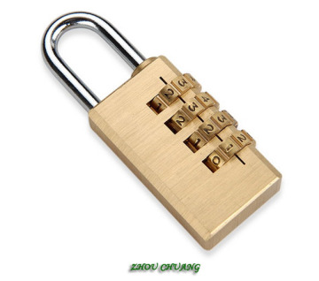 3/4 Ziffern Messing Kombination Vorhängeschloss ZC-1601