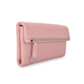 Pochette pieghevole Pochette in pelle semplice Pochette Rosa