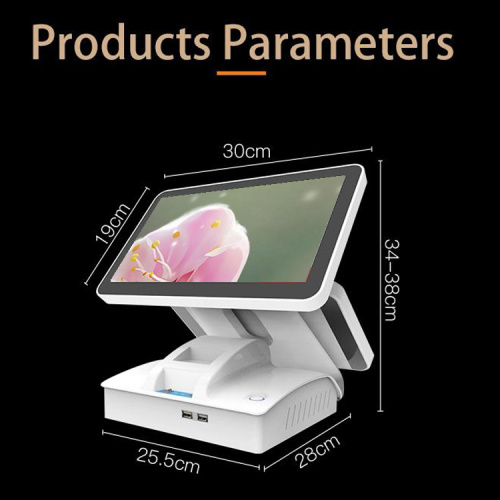 Android touch screen pos 12 terminal with printer