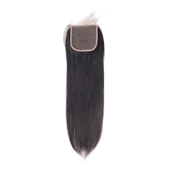 Wholesale Preplucked Human Hair Lace Closure 4x4 Lace Closure Swiss Lace Closure Straight Body With Baby Hair 8-20Inch