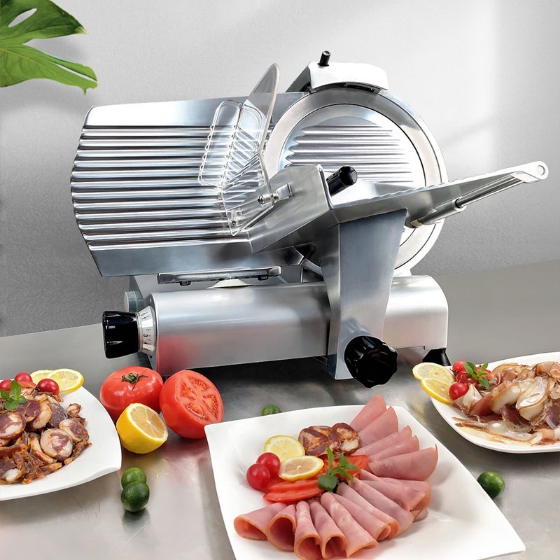 Professional Automatic Frozen Meat Slicer for Cheese, Ham, Bacon, Sausage, and Mutton Rolls