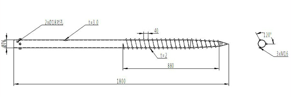 ground screw anchor