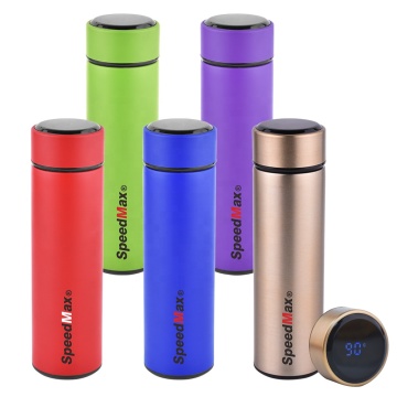 Smart Insulated Tumbler with LCD Temperature Display, 500ml Stainless Steel Water Bottle