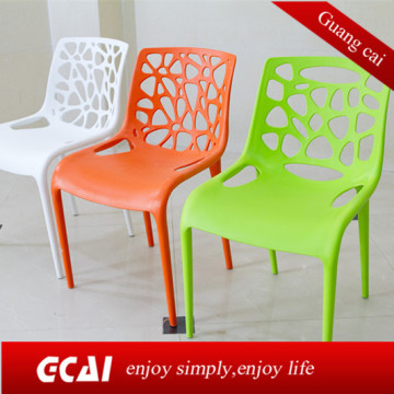 environmental colorful outdoor waterproof stackable recycled plastic chair