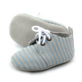 New Styles Stripe Læder Baby Oxford Sko Engros