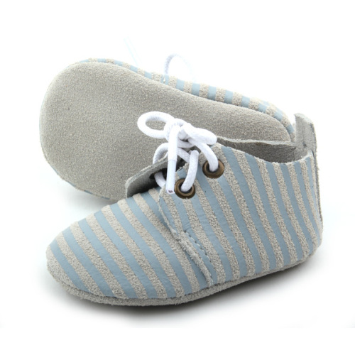 Scarpe Oxford per bambini in pelle a righe di nuovi stili all&#39;ingrosso