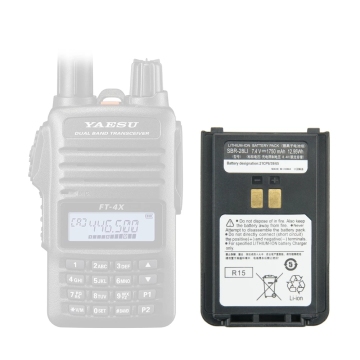 YAESU 7.4V 1700mAh Li-ion Battery Pack for FT-4XE/FT-4XR/FT-4VE/FT-4VR - SBR-28LI/SBR-28 Replacement