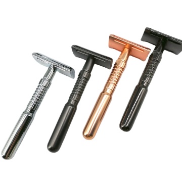 High-Quality Men's Safety Razor with Zinc Alloy Handle and Double-Edge Blades: Premium Shaving Experience