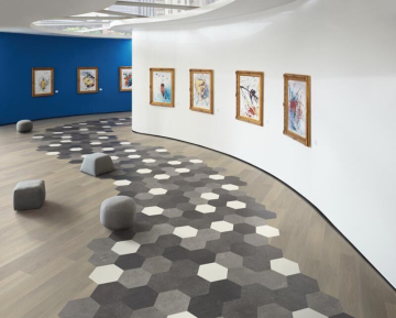 3mm hexagon stone design lvt vinyl floor tile