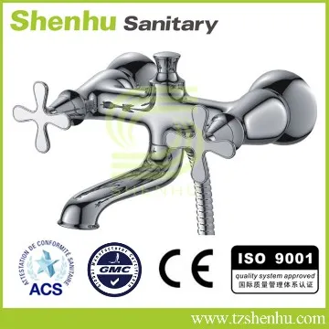 Dual Handwheels Bath Faucet, brass cartridges