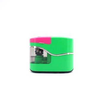  Portable Green Battery-Powered Pencil Sharpener for Office and Home