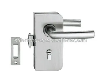 high quality tempered frameless glass door lock K-DL923