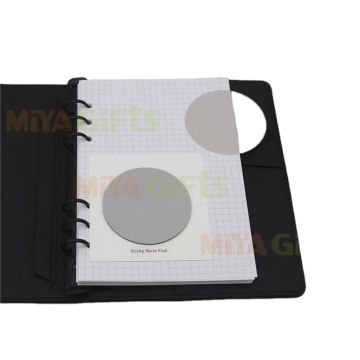 Sticky Note Pad with PET Round Flags for Planner Journal Diary