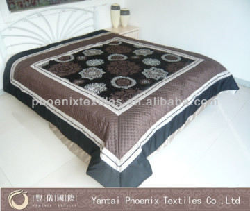 new design embroidered quilted patchwork bedding
