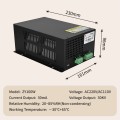 Fonte de alimentação a laser CO2 ZY100W para tubo de 100 W