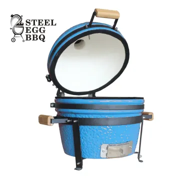 SEB / STEEL EGG BBQ China OEM wholesale ceramic grill 16 inches clay charcoal bbq kamado grill the mini tandoor oven