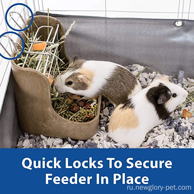 Food Feeder с быстрыми замками для домашних кроликов