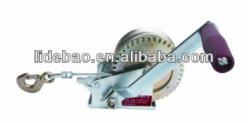 1000lbs hand winch with strap/cable