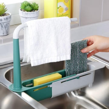 Organisateur de rack de panier de vidange extensible réglable pour lavabos